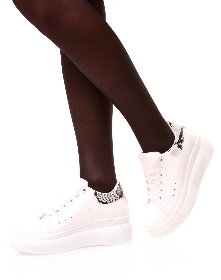 White Platform Sneakers