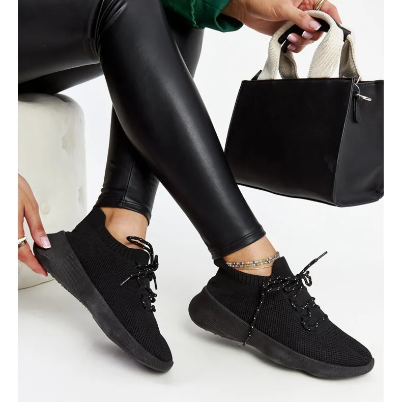 Black Roshni Sports Shoes
