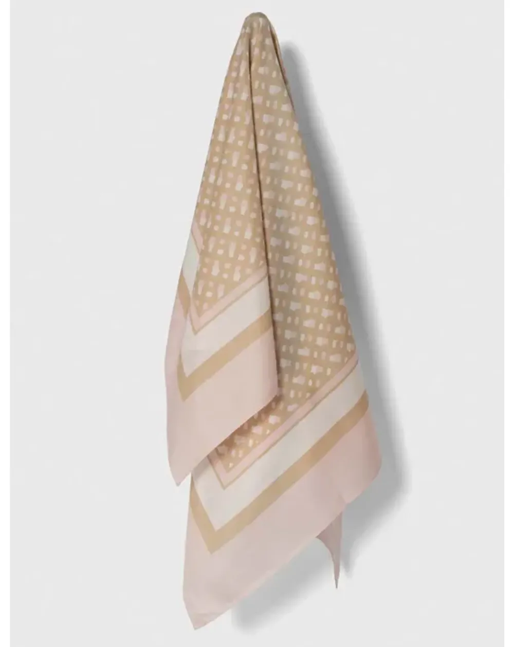 Boss Women's Silk Scarf One Size Beige.