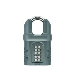 Cadenas Abus alu à combinaison en zamak 65mm avec 5 chiffres en façade et anse protégée