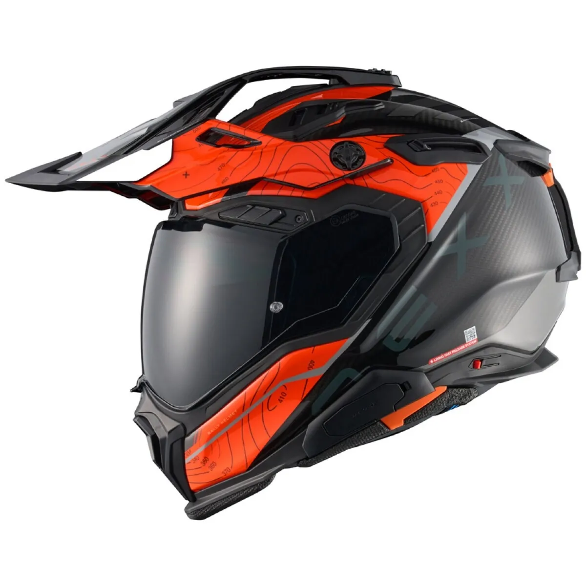 Casque Intégral Nexx X.WED3 Furka Orange Gris - Casque Intégral
