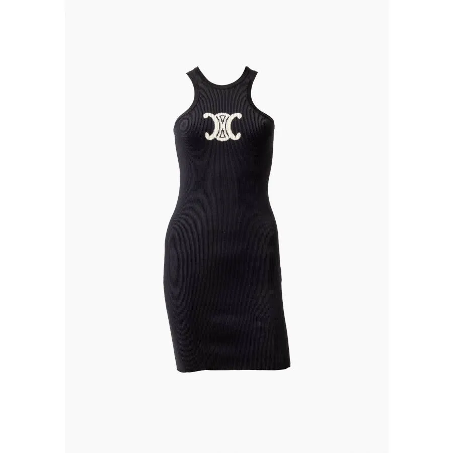 Celine Robe noire Triomphe dos nu