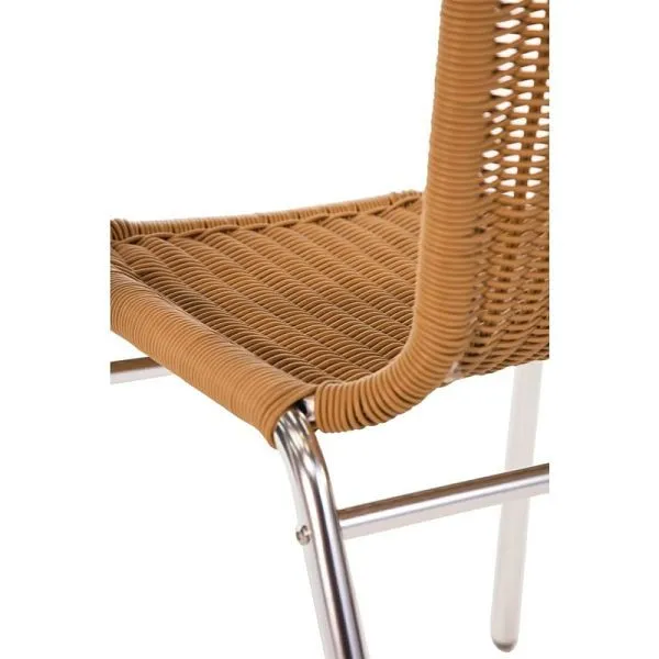 Chaises en rotin Bolero avec accoudoirs en aluminium naturel UE: 4 pièces U422 acheter à bas prix 