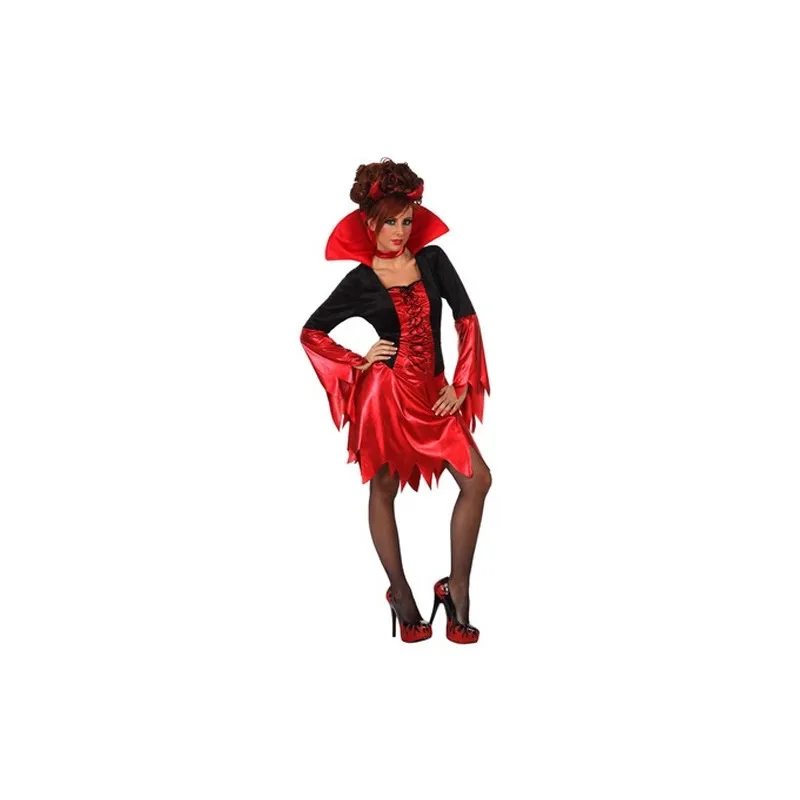 Costume diablesse enflammée à petit prix pour Halloween