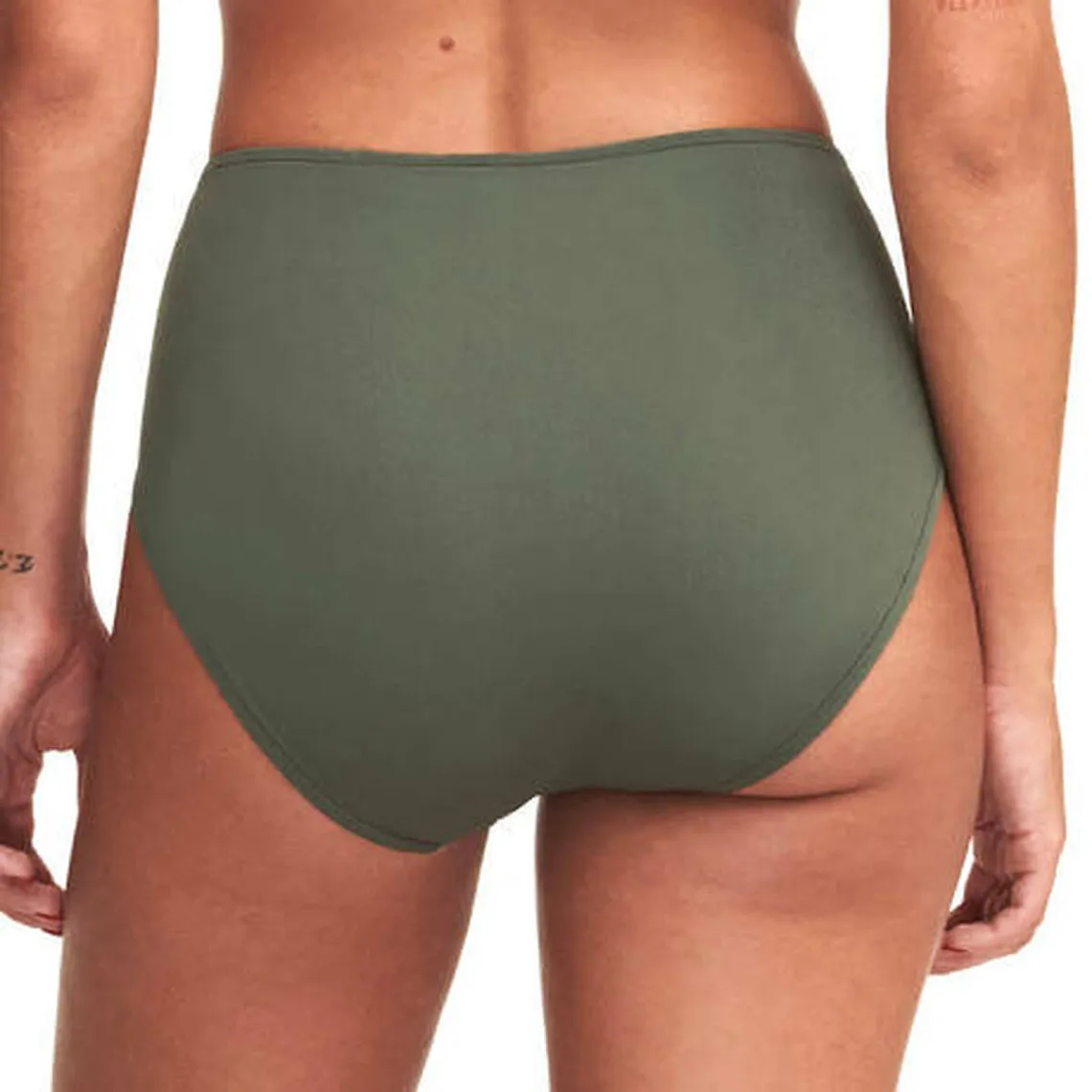 High-Waisted Green Swim Briefs Chantelle Swimwear | 3 Suisses