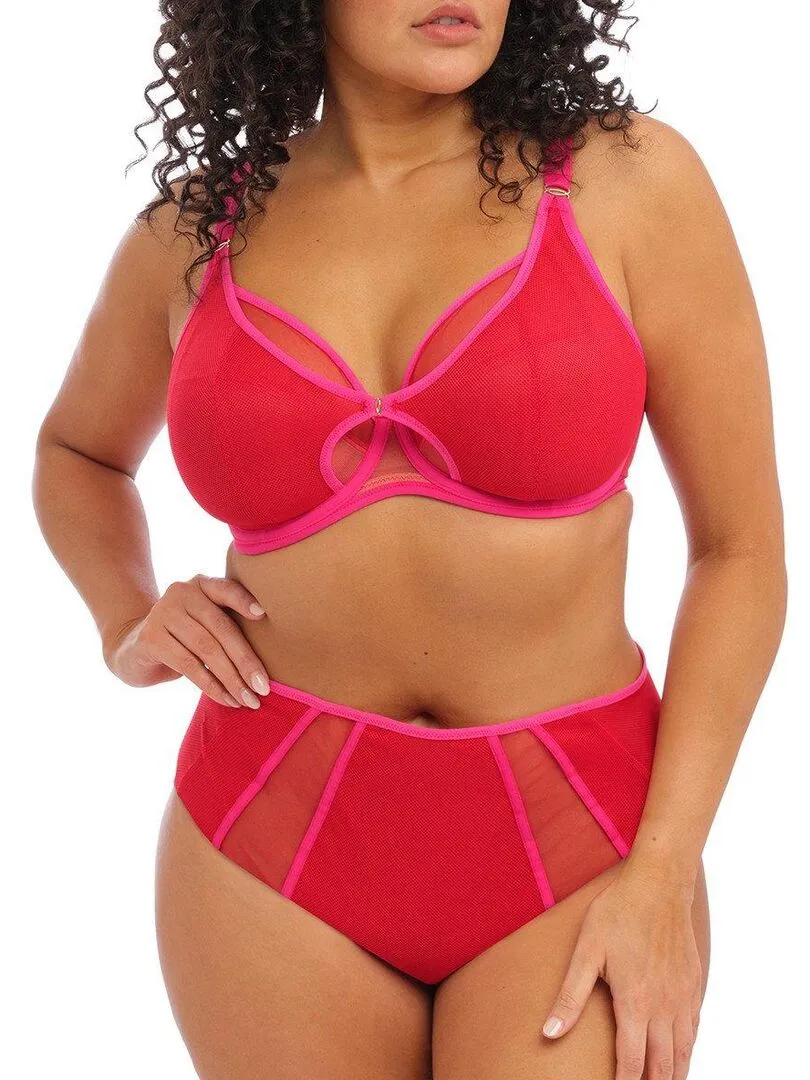 Red High Waist Glamour Culottes Kintai