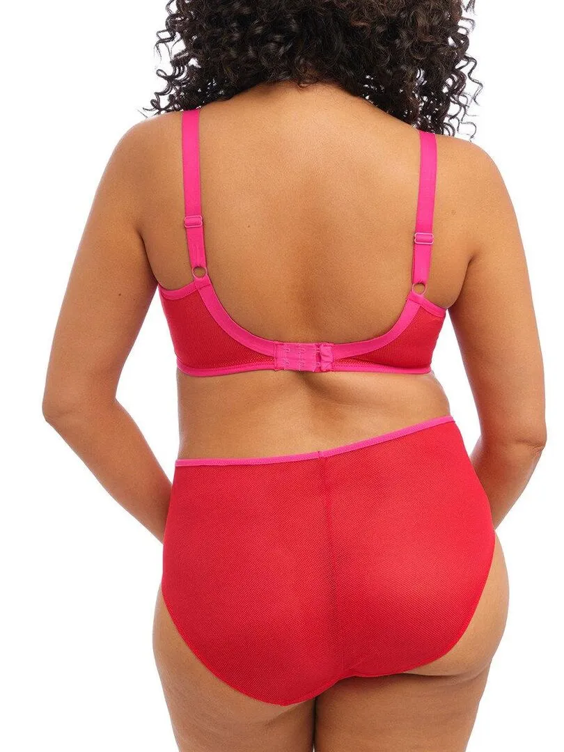 Red High Waist Glamour Culottes Kintai