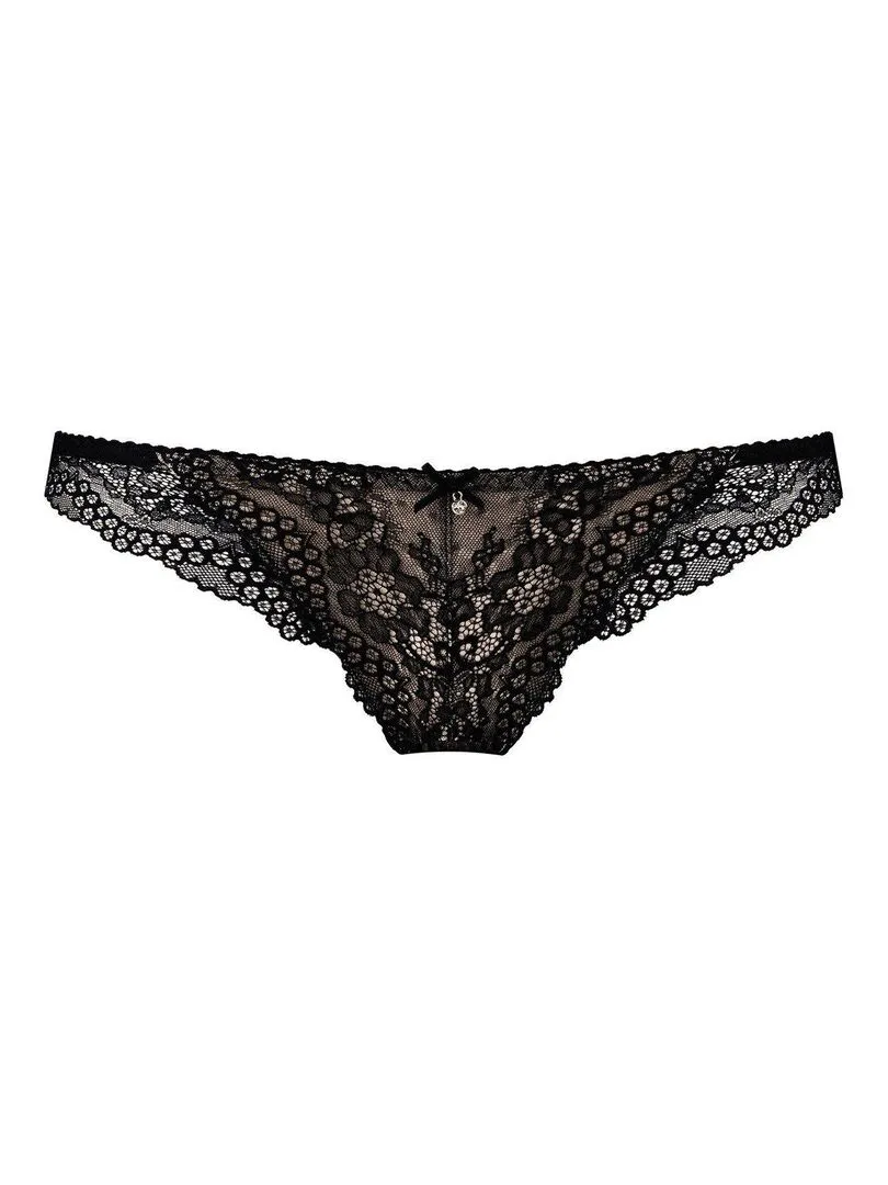 Black Brazilian Cut Lace Scarlet Culotte