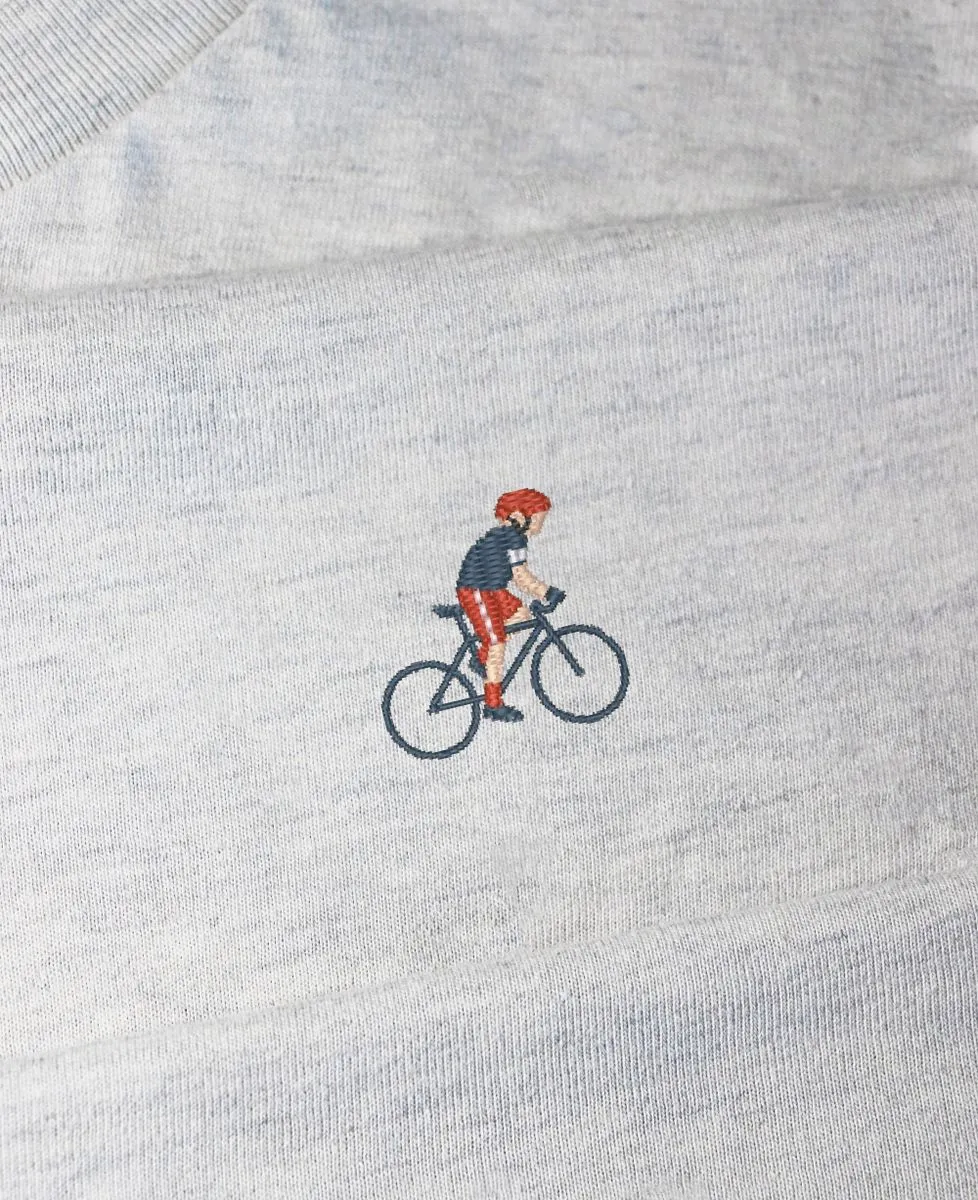 Cyclist Embroidered Men's T-Shirt