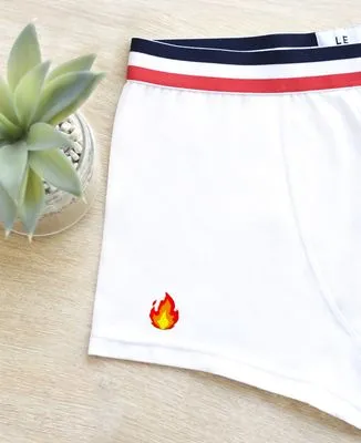 Embroidered Men's Fire Sweatshirt