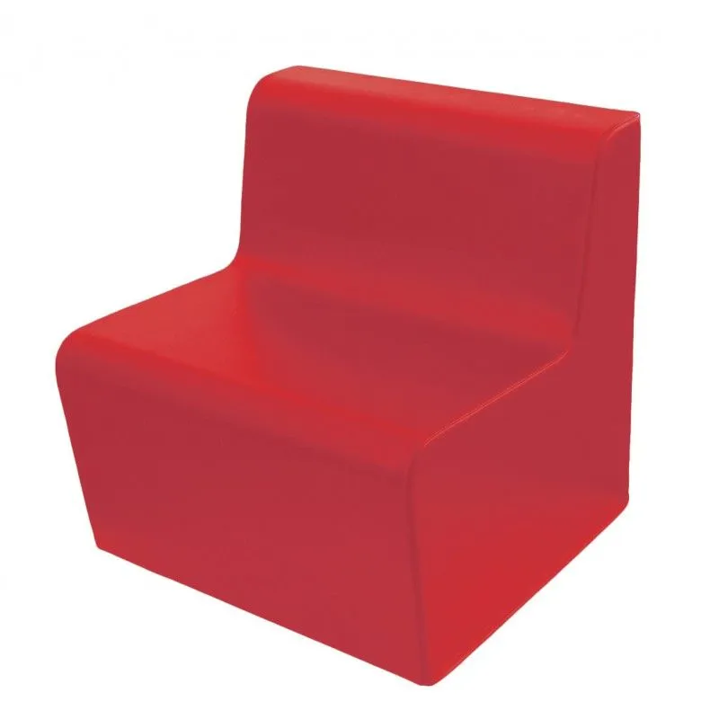 Fauteuil rouge individuel en mousse pour adulte