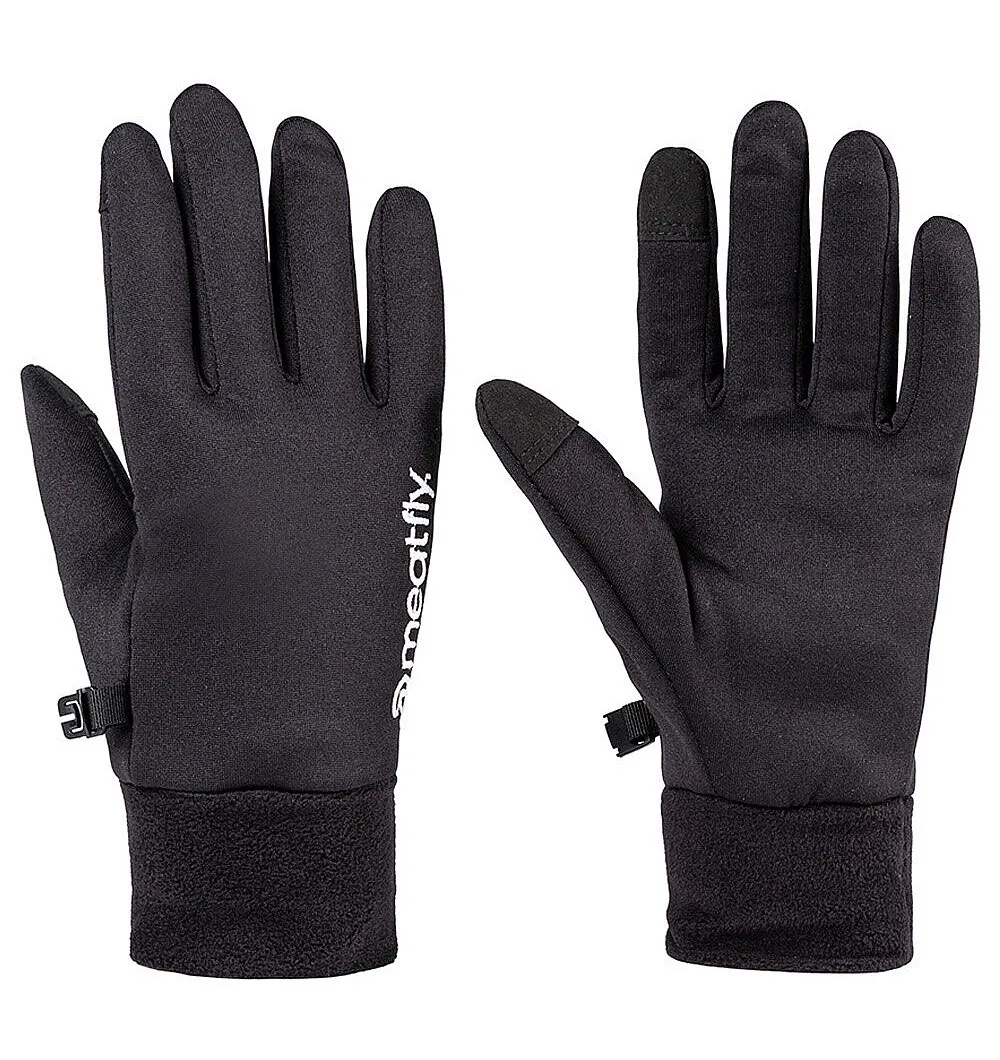 Meatfly Powerstretch Black/White Men's Gloves
