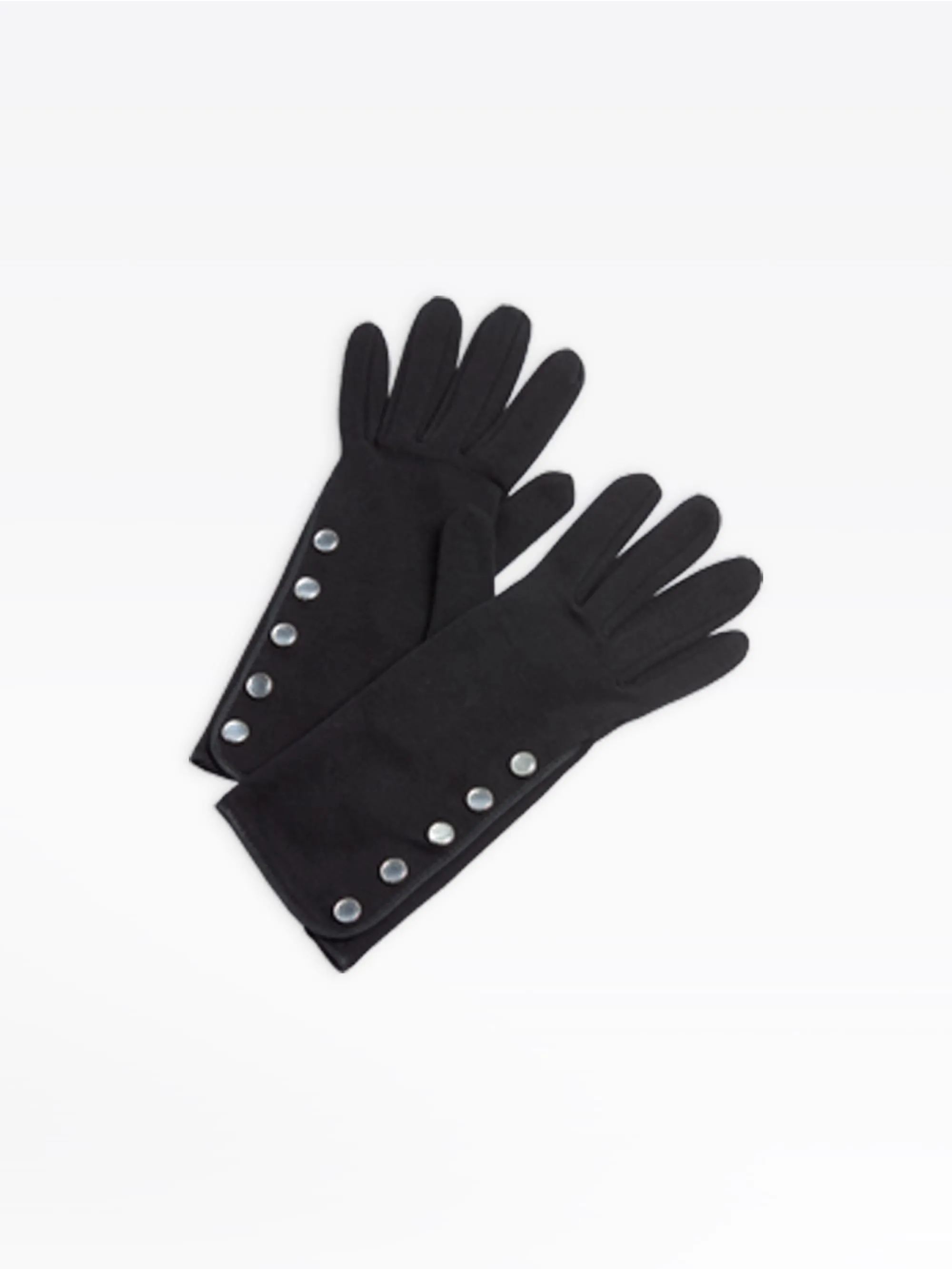gants noirs pression