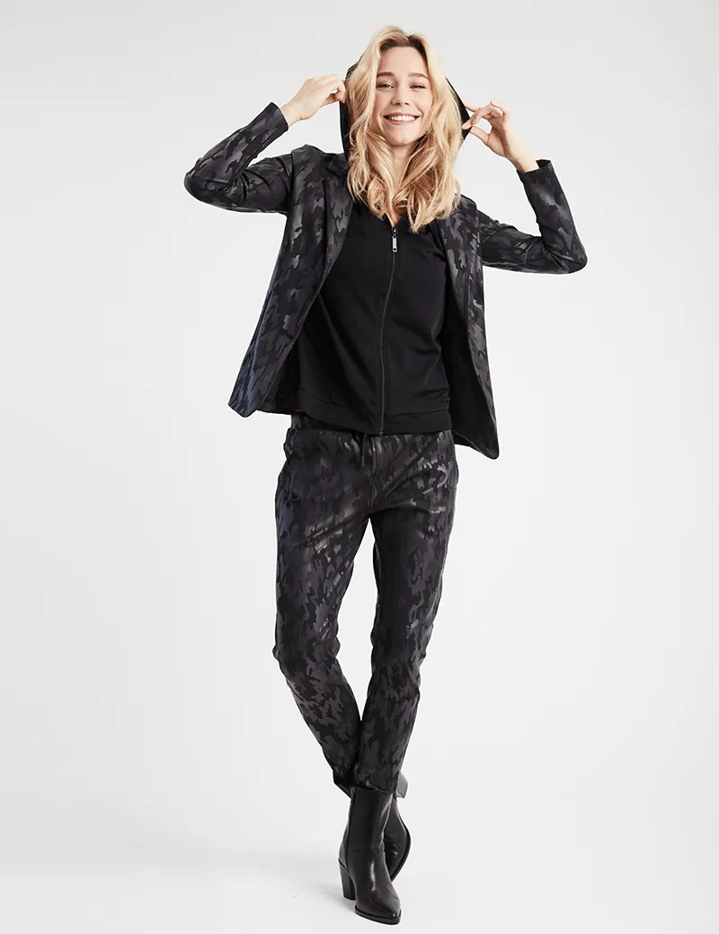 HBT INSOLITES Cruz Black Palm Pants