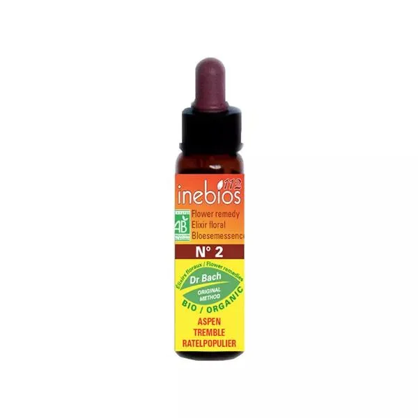 Inebios Fleur de Bach n°2 Aspen - Tremble Bio 10ml