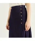 Jupe midi Tamara - Bleu navy
