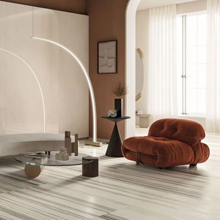 La Faenza Party Bianco Brillant 120x278 cm MAJO6 BIA278 LP | Carrelage imitation marbre 