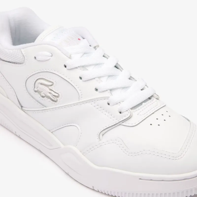 LACOSTE Women's Leather White Lineshot Sneakers