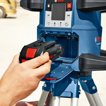 Laser rotatif rouge 18V GRL 600 CHV + Cellule de réception LR 60 BOSCH
