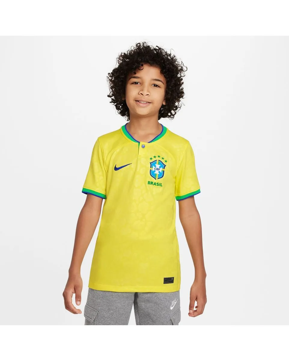 Maillot Enfant plus âgé BRESIL Domicile Jaune