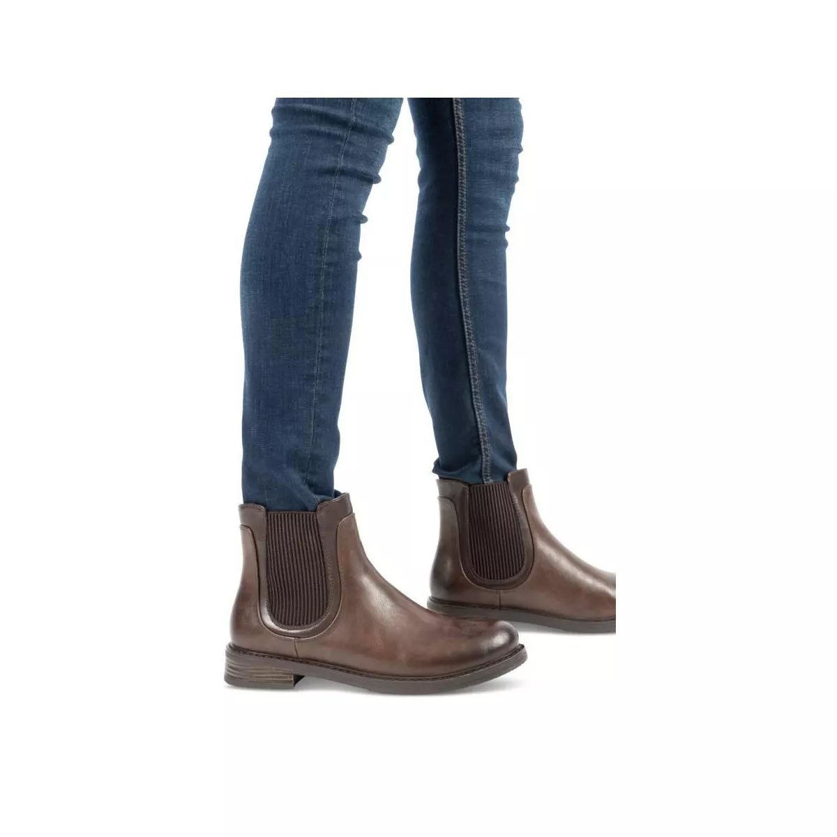 MERRY SCOTT brown ankle boots