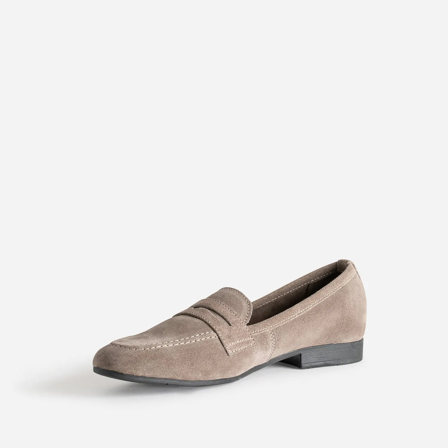 Taupe suede leather moccasins - Women's Slippers | ERAM