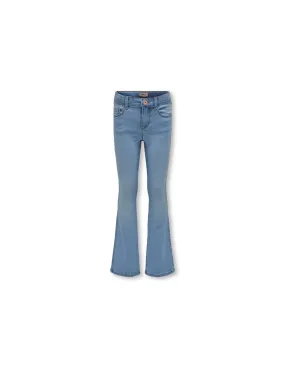 Pantalon Only Kogroyal Life Reg Flared Pim020 Light Blue Denim Femme