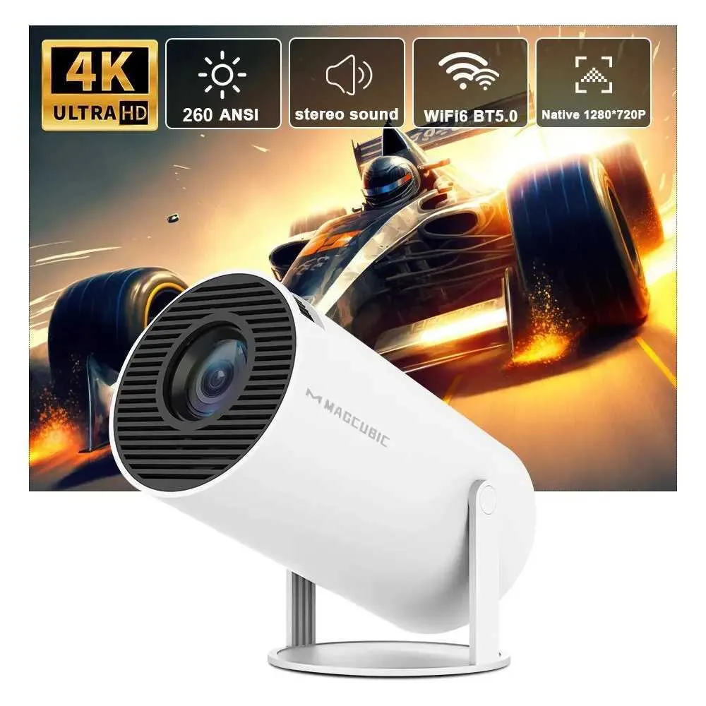 Magcubic Projectors HY300 Pro 4K Android 11 Dual WiFi6 260ansi Allwinner H713 BT5.0 1080p 1280 * 720p Home Cinema