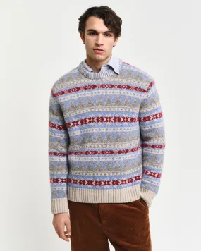 Pull ras du cou à motif Fair Isle