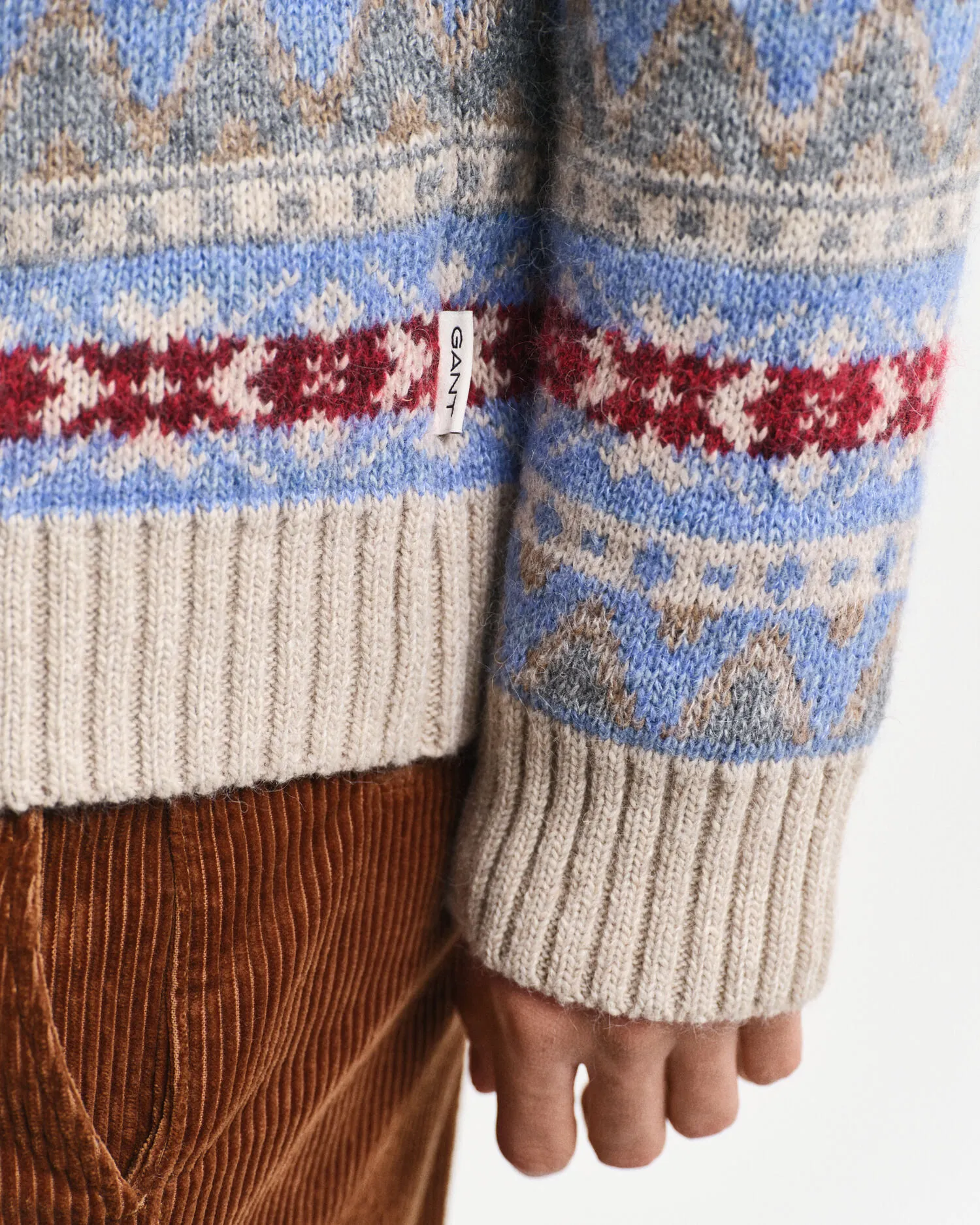 Pull ras du cou à motif Fair Isle