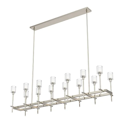 SALITA Suspension lineaire Nickel - LP314377PNRC | ALORA