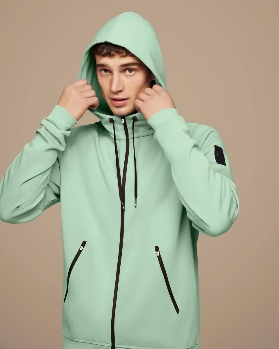 Sweat zippé pour homme en mousse pour la course