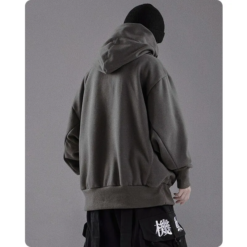 Sweat à capuche ample à col haut pour homme, vêtement confortable, streetwear, Harajuku, Hiphop, sweat-shirt oversize, automne e