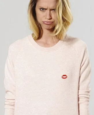 Sweatshirt homme Bouche rouge (brodé)