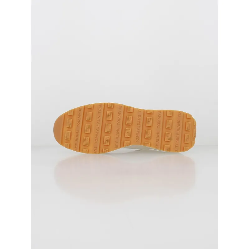 Tommy Jeans beige men's technical running shoes - wimod.