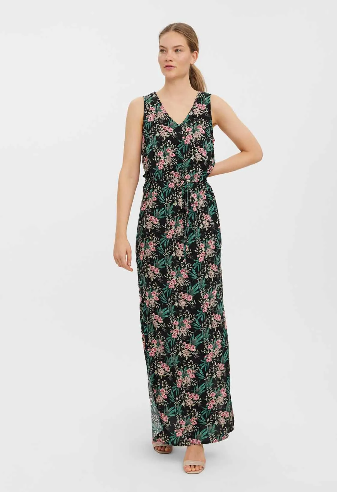 Vero Moda Tall Easy Maxi Robe Sans Manches