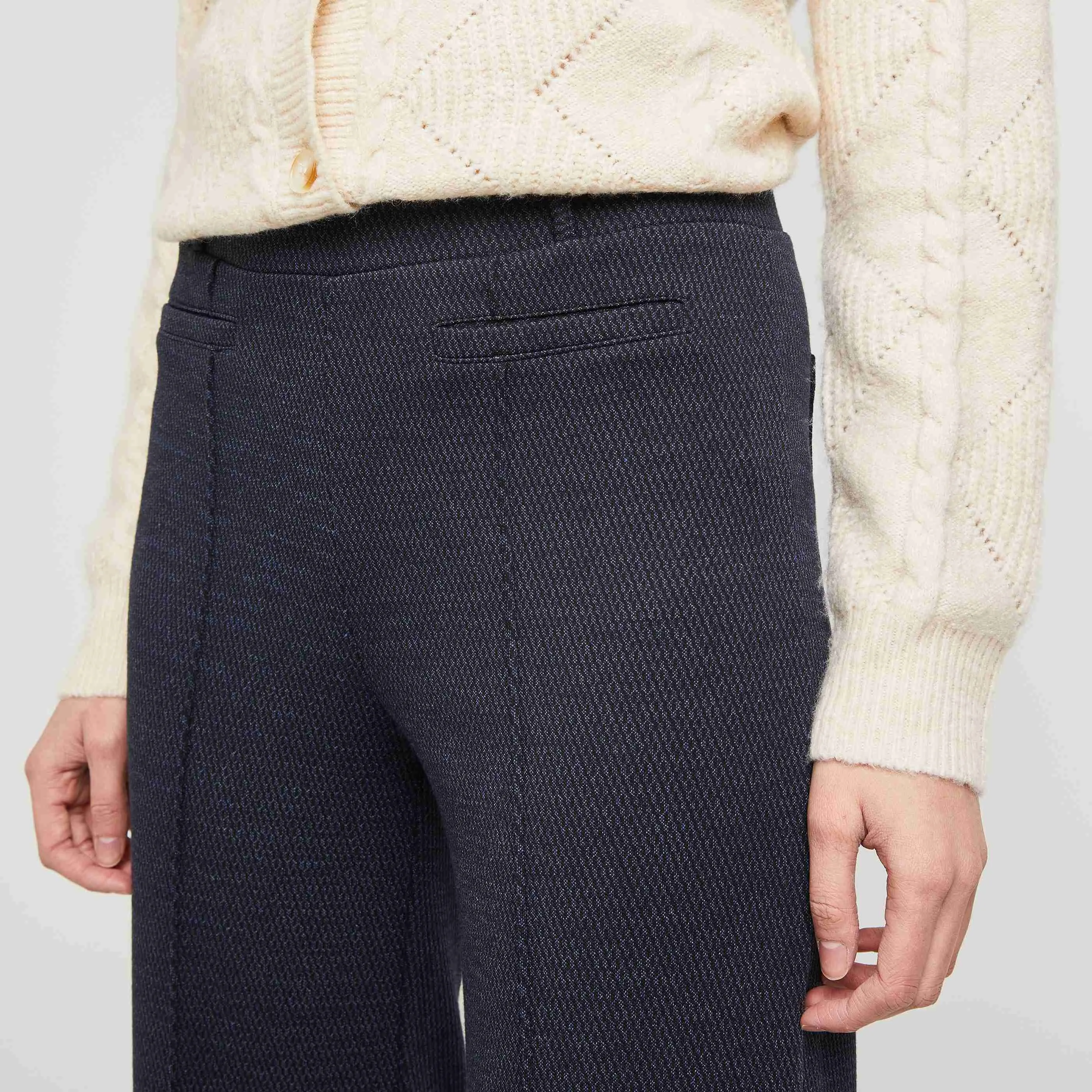 Wide knit pants women